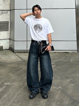 「CIAOPANIC TYPY（チャオパニックティピー）のアイテム」を使った、蘭丸さん（メンズ・175cm）の春コーディネート