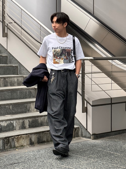 春夏秋冬大活躍♡ゆったりデニムパンツ ストライプ模様 お出かけや普段着に最適 春夏秋冬大活躍♡ゆったりデニムパンツ ストライプ模様 お出かけ