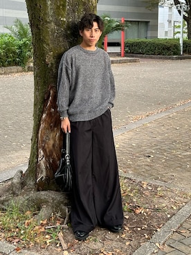 「ASTRONOMY（アストロノミー）のアイテム」を使った、蘭丸さん（メンズ・175cm）の秋コーディネート
