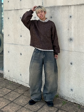 「アイテム（ブーツ）」を使った、蘭丸さん（メンズ・175cm・20代）の秋コーディネート