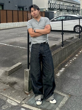 蘭丸さん(メンズ・175cm)の春コーディネート