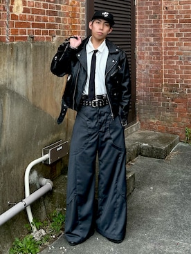 「アイテム（フォーマルスーツ/小物）」を使った、蘭丸さん（メンズ・175cm）の秋コーディネート