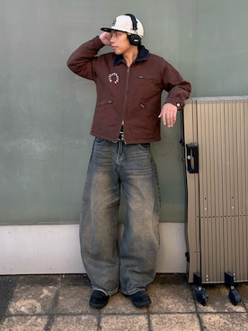 「アイテム（リング）」を使った、蘭丸さん（メンズ・175cm）の秋コーディネート