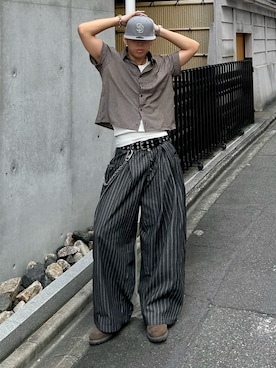 「アイテム（ブレスレット）」を使った、蘭丸さん（メンズ・175cm・20代）の秋コーディネート
