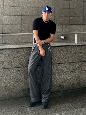 蘭丸さん(メンズ・175cm)の春コーディネート