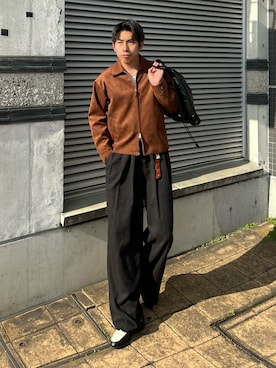 蘭丸さん（メンズ・175cm）の春コーディネート