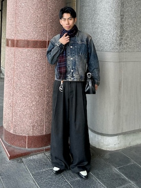 「JOURNAL STANDARD（ジャーナルスタンダード）のアイテム」を使った、蘭丸さん（メンズ・175cm）の冬コーディネート