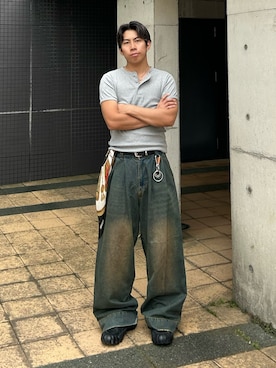 蘭丸さん(メンズ・175cm)の夏コーディネート