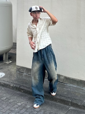 蘭丸さん（骨格ストレート・メンズ・175cm）の夏コーディネート