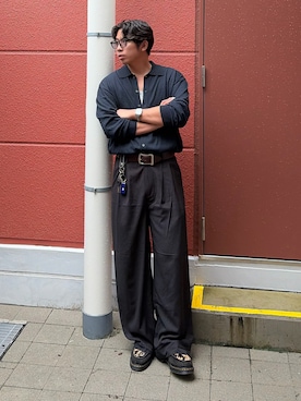 蘭丸さん(メンズ・175cm)の秋コーディネート