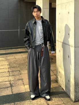 蘭丸さん（メンズ・175cm）の春コーディネート