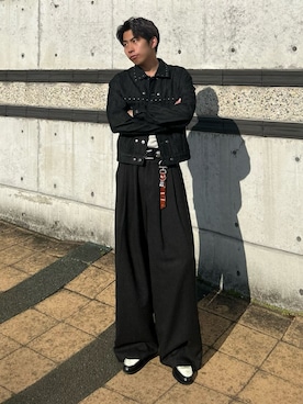 蘭丸さん(メンズ・175cm)の春コーディネート