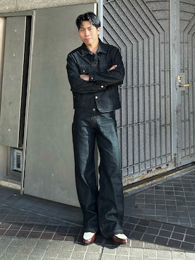 「アイテム（アクセサリー）」を使った、蘭丸さん（メンズ・175cm）の春コーディネート