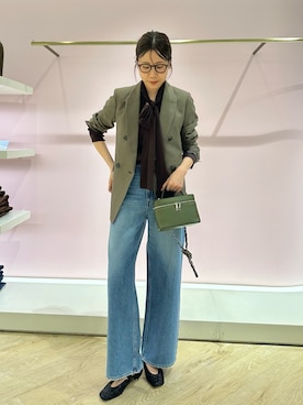 「NOLLEY’S（ノーリーズ）のアイテム」を使った、sakakibaraさん（レディース・168cm）の秋コーディネート