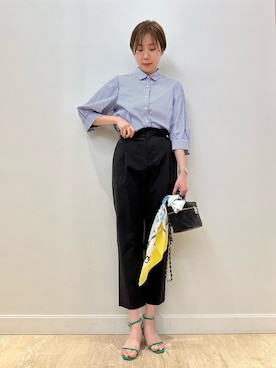 「NOLLEY’S（ノーリーズ）のアイテム（財布/小物）」を使った、sakakibaraさん（レディース・168cm）の春コーディネート