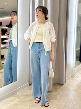 「NOLLEY’S Sophi（ノーリーズソフィ）のアイテム（ブルゾン）」を使った、sakakibaraさん（レディース・168cm）の春コーディネート