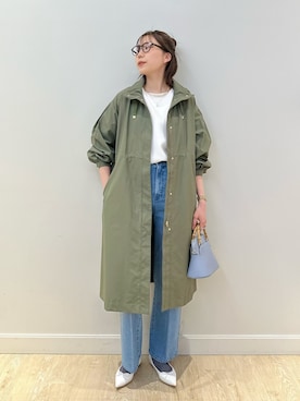 「春コート」｜「アイテム（その他アウター）」を使った、sakakibaraさん（レディース・168cm）の冬コーディネート