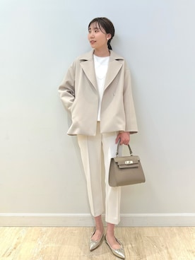 「ダンボール素材」｜「アイテム（ジャケット/アウター）」を使った、sakakibaraさん（レディース・168cm）の冬コーディネート