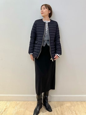 「TATRAS」｜「アイテム（カーディガン/ボレロ）」を使った、sakakibaraさん（レディース・168cm）の秋コーディネート