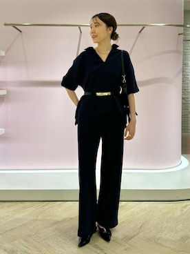 「NOLLEY’S（ノーリーズ）のアイテム」を使った、sakakibaraさん（レディース・168cm）の秋コーディネート