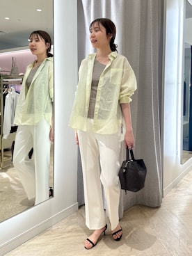 「NOLLEY’S（ノーリーズ）のアイテム」を使った、sakakibaraさん（レディース・168cm）の春コーディネート