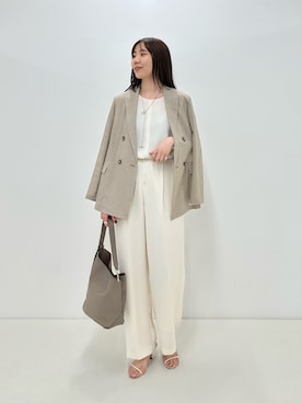 「NOLLEY’S Sophi（ノーリーズソフィ）のアイテム（テーラードジャケット）」を使った、sakakibaraさん（レディース・168cm）の夏コーディネート