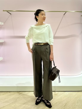 「NOLLEY’S Sophi（ノーリーズソフィ）のアイテム」を使った、sakakibaraさん（レディース・168cm）の秋コーディネート