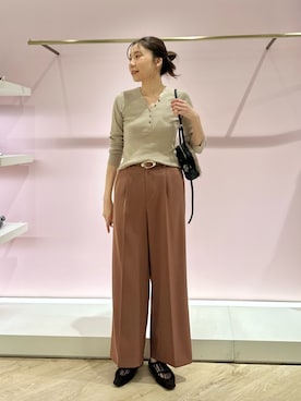「NOLLEY’S Sophi（ノーリーズソフィ）のアイテム」を使った、sakakibaraさん（レディース・168cm）の秋コーディネート