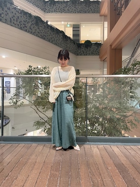 「fredy emue（フレディエミュ）のアイテム（PC・スマホグッズ/家電）」を使った、chiharuさん（レディース・156cm）の夏コーディネート