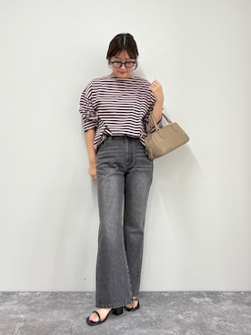 「大人カジュアルコーデ」｜「アイテム（サンダル）」を使った、chiharuさん（レディース・156cm）の夏コーディネート