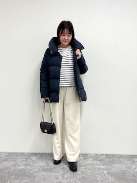 「Pyrenex（ピレネックス）のアイテム」を使った、chiharuさん（レディース・156cm）の秋コーディネート