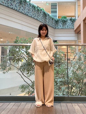 「アノラックパーカー」｜「アイテム（PC・スマホグッズ/家電）」を使った、chiharuさん（レディース・156cm）の夏コーディネート