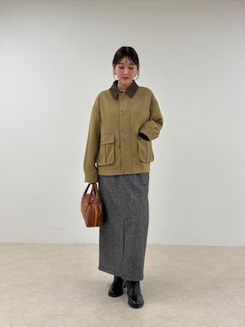 「アイテム（ブルゾン）」を使った、chiharuさん（レディース・156cm）の秋コーディネート