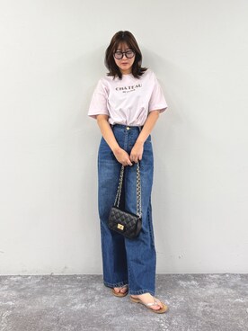 「メガネ女子」｜chiharuさん（レディース・156cm）の春コーディネート