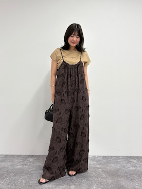 「大人カジュアルコーデ」｜「アイテム（サンダル）」を使った、chiharuさん（レディース・156cm）の夏コーディネート