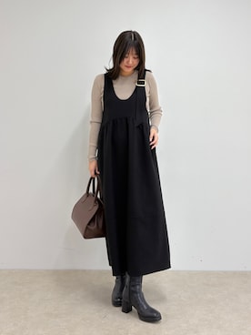 「アイテム（ワンピース）」を使った、chiharuさん（レディース・156cm）の夏コーディネート