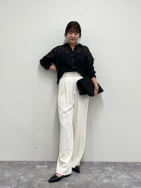 「大人可愛い、シンプル」｜chiharuさん（レディース・156cm）の春コーディネート