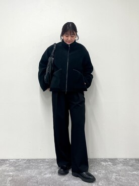 「TAION（タイオン）のアイテム（ダウンジャケット/コート）」を使った、chiharuさん（レディース・156cm）の冬コーディネート