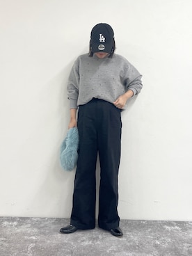 「秋先取りコーデ」｜「アイテム（チノパンツ）」を使った、chiharuさん（レディース・156cm）の秋コーディネート