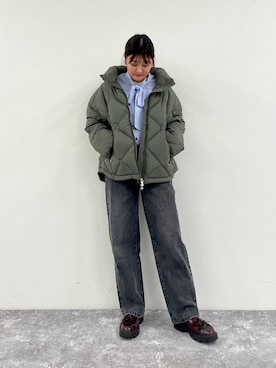「Pyrenex（ピレネックス）のアイテム」を使った、chiharuさん（レディース・156cm）の秋コーディネート