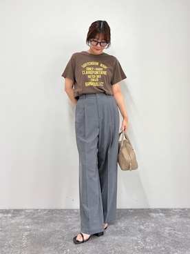 「大人カジュアルコーデ」｜「アイテム（パンツ）」を使った、chiharuさん（レディース・156cm）の夏コーディネート