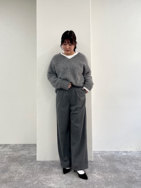 「アイテム（ヘアゴム）」を使った、chiharuさん（レディース・156cm）の秋コーディネート