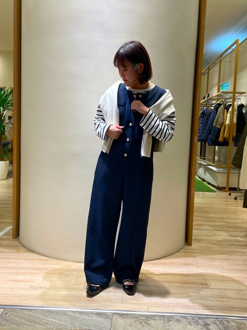 セール】ジャケットデザインオールインワン（つなぎ/オールインワン