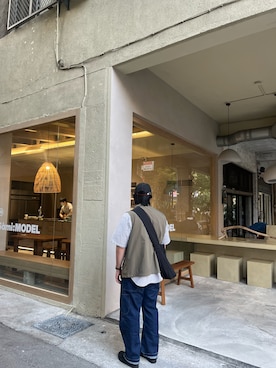 「Levi's（リーバイス）のアイテム（帽子）」を使った、Wayneeeeさん（メンズ・175cm）の秋コーディネート