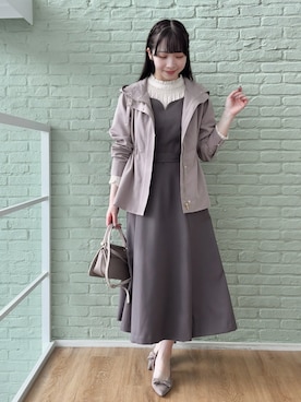 「154cm」｜「アイテム（ブルゾン）」を使った、aikaさん（レディース・154cm）の秋コーディネート