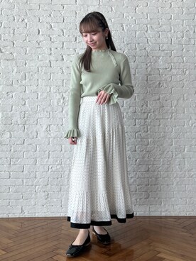 「服とコスメでなりたい自分に」｜aikaさん（レディース・154cm）の冬コーディネート