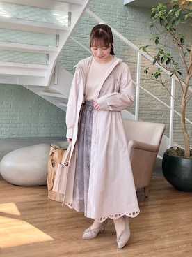 「154cm」｜「アイテム（ブルゾン）」を使った、aikaさん（レディース・154cm）の冬コーディネート