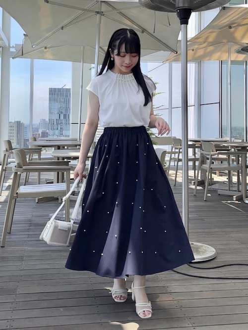 Couture Brooch パール調ボタン　コート　新品タグ付き couture brooch（クチュールブローチ）の「◇【ふんわり軽やか