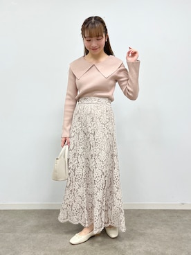 「ほめられ本命コーデ」｜「アイテム（パンプス）」を使った、aikaさん（レディース・154cm）の冬コーディネート