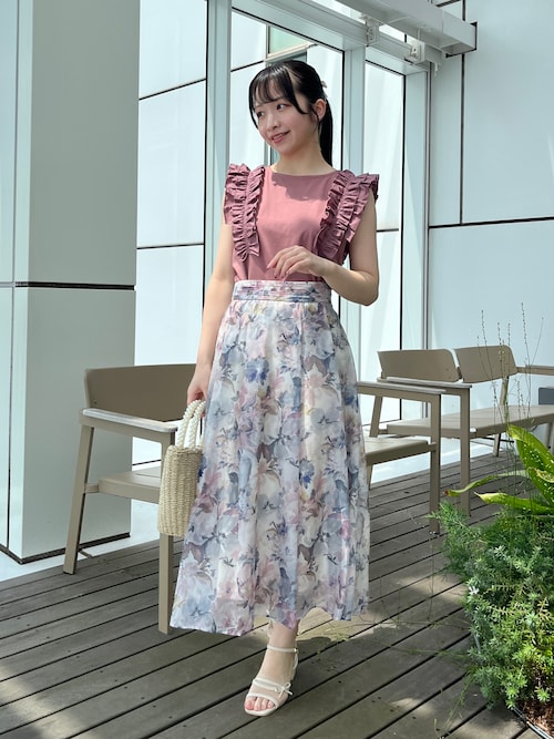 セール】【甘すぎない大人の花柄】Summerオーガンフルール